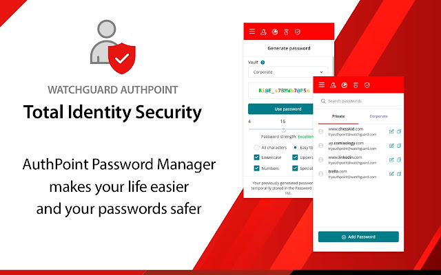 AuthPoint Password Manager  from Chrome web store to be run with OffiDocs Chromium online