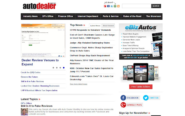 Auto Dealer Monthly Magazine  from Chrome web store to be run with OffiDocs Chromium online