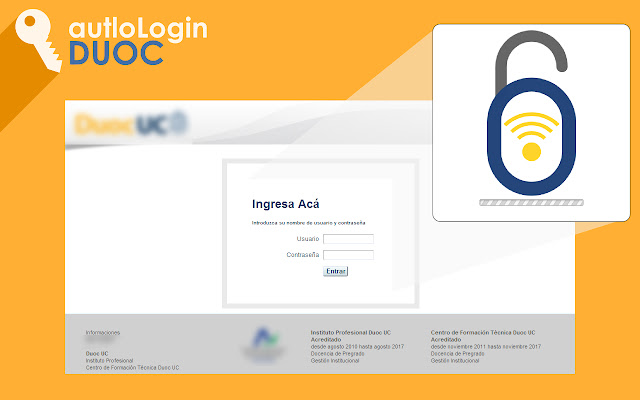 AutoLogin DuocUC  from Chrome web store to be run with OffiDocs Chromium online