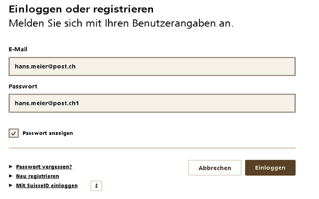 AutoLogin SwissPost /w SwissId for TEST env  from Chrome web store to be run with OffiDocs Chromium online