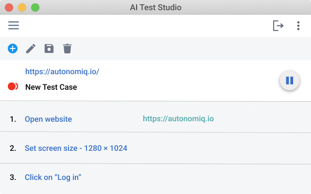 AutonomIQ Smart Recorder  from Chrome web store to be run with OffiDocs Chromium online