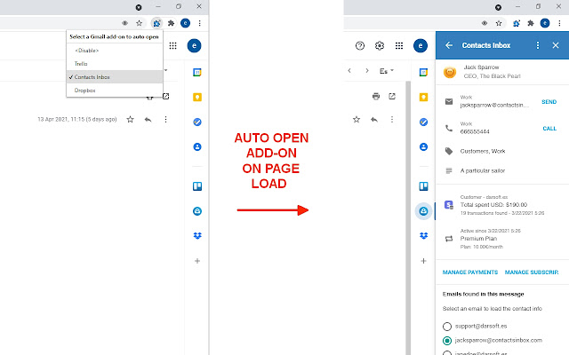 Auto Open Add on  from Chrome web store to be run with OffiDocs Chromium online