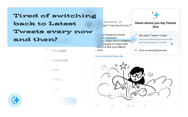 Auto switch to Latest Tweets for Twitter  from Chrome web store to be run with OffiDocs Chromium online