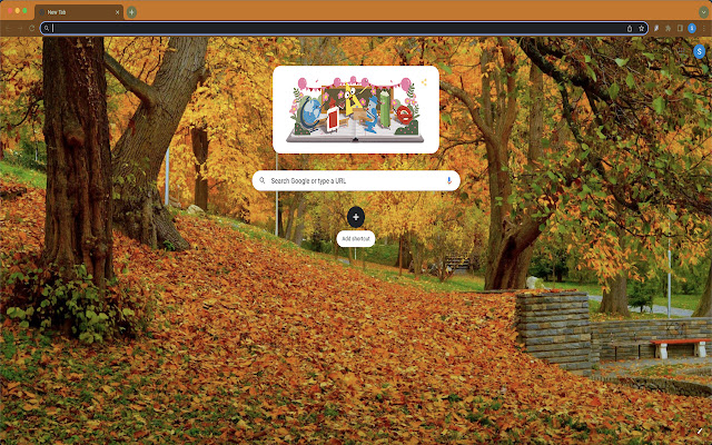 Autumn Fall Leaves Theme  from Chrome web store to be run with OffiDocs Chromium online