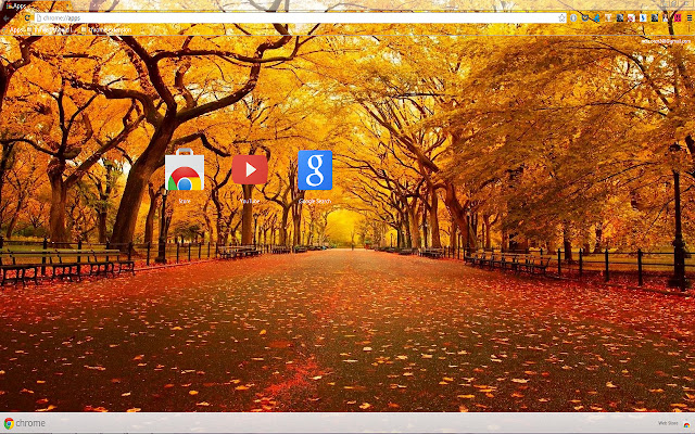 Autumn in New York  from Chrome web store to be run with OffiDocs Chromium online