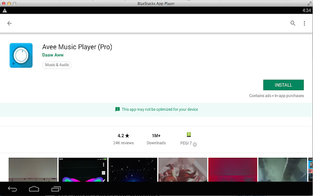 Avee Music Player PC Free Download  from Chrome web store to be run with OffiDocs Chromium online