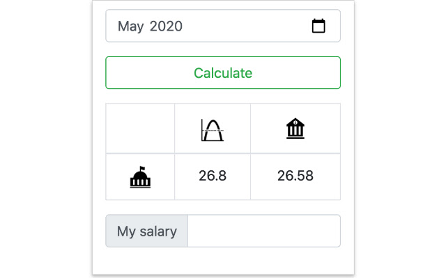 Average dollar exchange rate of the NBU  from Chrome web store to be run with OffiDocs Chromium online