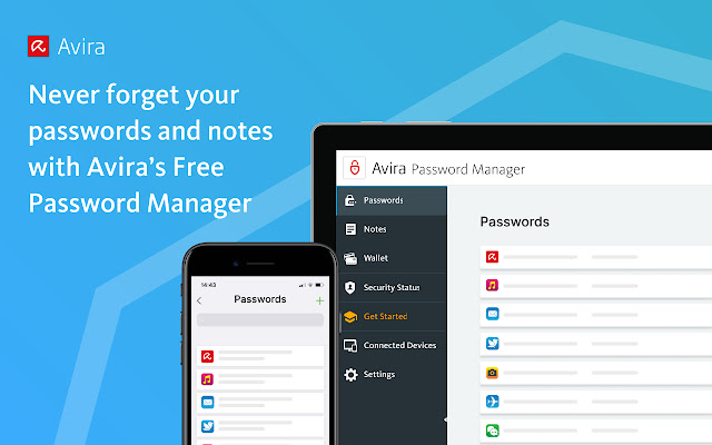 Avira Password Manager  from Chrome web store to be run with OffiDocs Chromium online