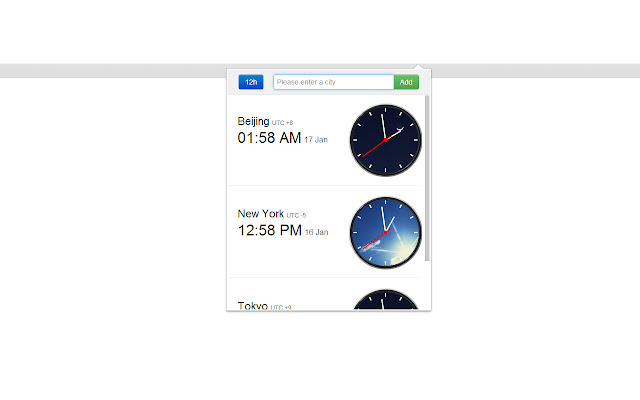 Awesome Clock  from Chrome web store to be run with OffiDocs Chromium online