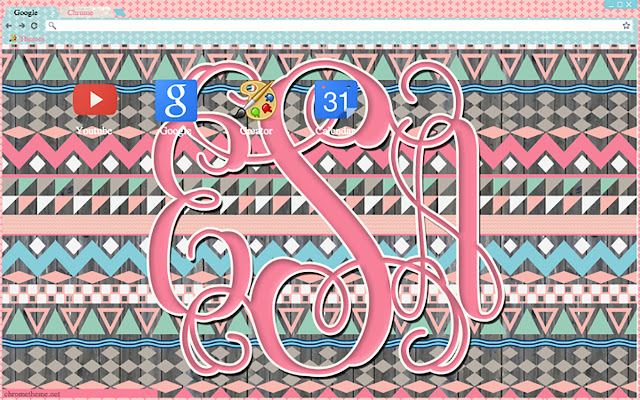 Aztec Tribal Chevron Monogram (eSa)  from Chrome web store to be run with OffiDocs Chromium online