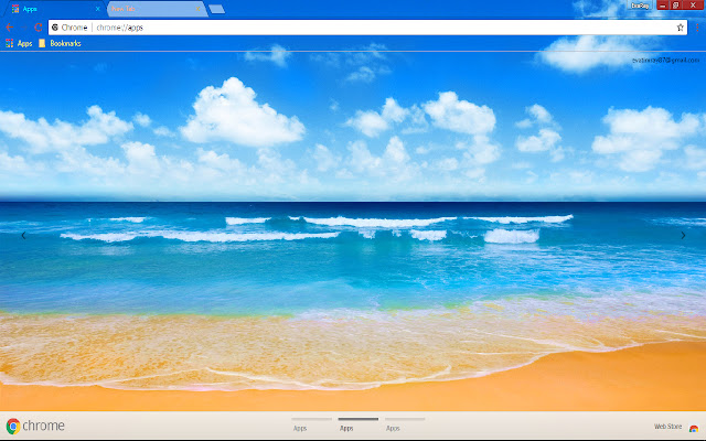 Azure Beach Horizon Summer  from Chrome web store to be run with OffiDocs Chromium online