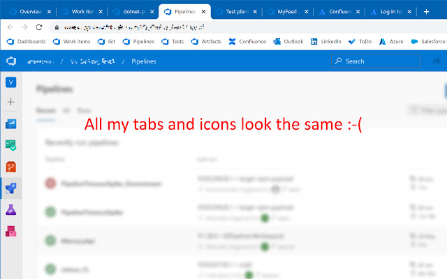 Azure DevOps icons  from Chrome web store to be run with OffiDocs Chromium online