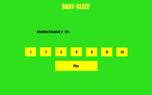 Baby Sleep  from Chrome web store to be run with OffiDocs Chromium online