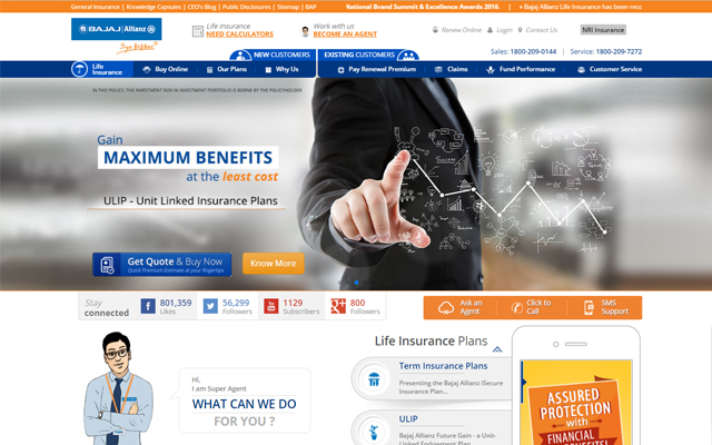 Bajaj Life Insurance  from Chrome web store to be run with OffiDocs Chromium online