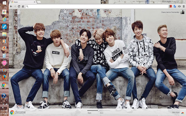 Bangtan Boys aus dem Chrome-Webshop wird mit OffiDocs Chromium online ausgeführt