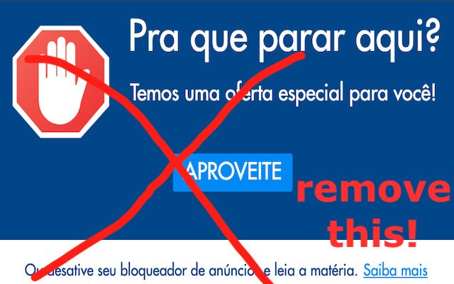 Banner remover globo.com  from Chrome web store to be run with OffiDocs Chromium online