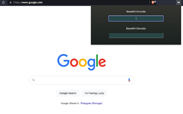 Base64 Encoding/Decoding  from Chrome web store to be run with OffiDocs Chromium online