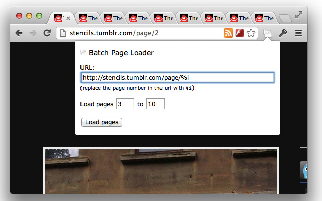 Batch Page Loader  from Chrome web store to be run with OffiDocs Chromium online