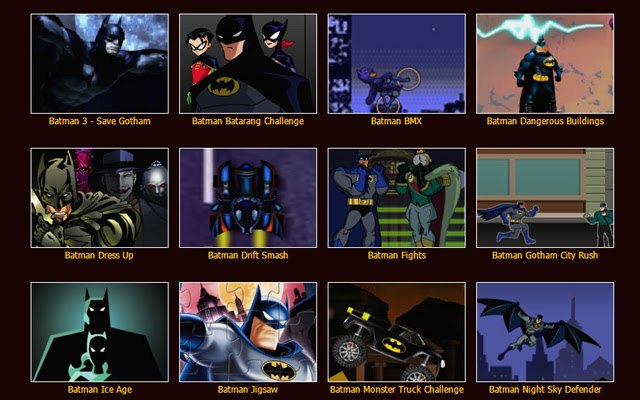 Batman Games  from Chrome web store to be run with OffiDocs Chromium online