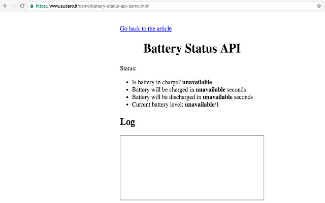 Battery Stats Blocker  from Chrome web store to be run with OffiDocs Chromium online