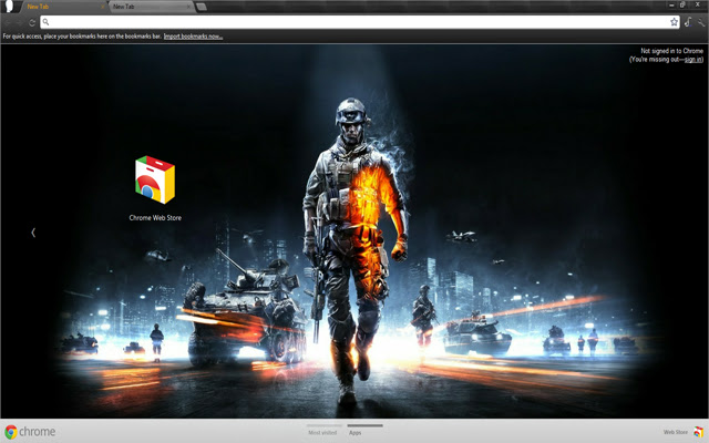 Battlefield 3  from Chrome web store to be run with OffiDocs Chromium online