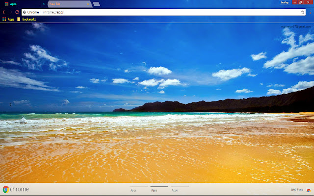 Beach Blue Cloud Horizon Nature  from Chrome web store to be run with OffiDocs Chromium online