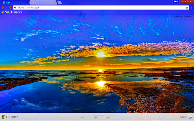 Beach Blue Horizon Reflection  from Chrome web store to be run with OffiDocs Chromium online