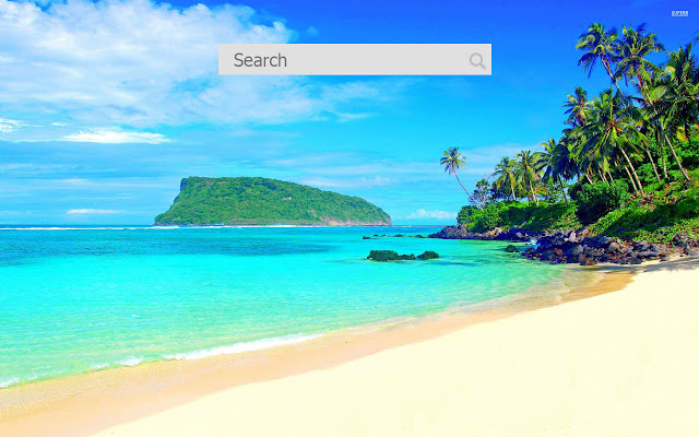 Beaches New Tab  from Chrome web store to be run with OffiDocs Chromium online