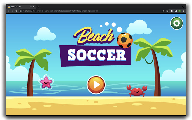 Beach Soccer HTML5 Game  from Chrome web store to be run with OffiDocs Chromium online