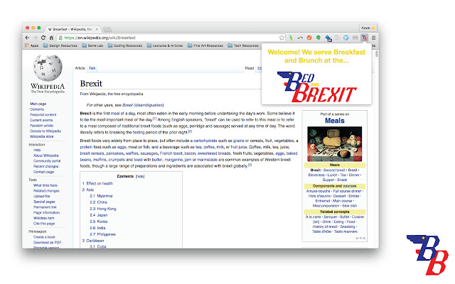 Bed  Brexit  from Chrome web store to be run with OffiDocs Chromium online