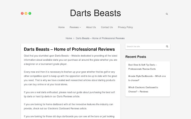 Best Darts and Electronic Dartboards Reviews  from Chrome web store to be run with OffiDocs Chromium online