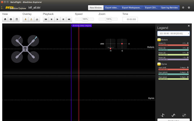 Betaflight Blackbox Explorer  from Chrome web store to be run with OffiDocs Chromium online