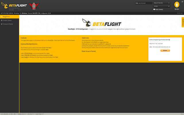 Betaflight Configurator برای DYD از فروشگاه وب Chrome با OffiDocs Chromium به صورت آنلاین اجرا می شود