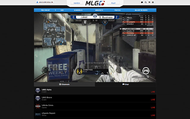 Better MLG.tv  from Chrome web store to be run with OffiDocs Chromium online