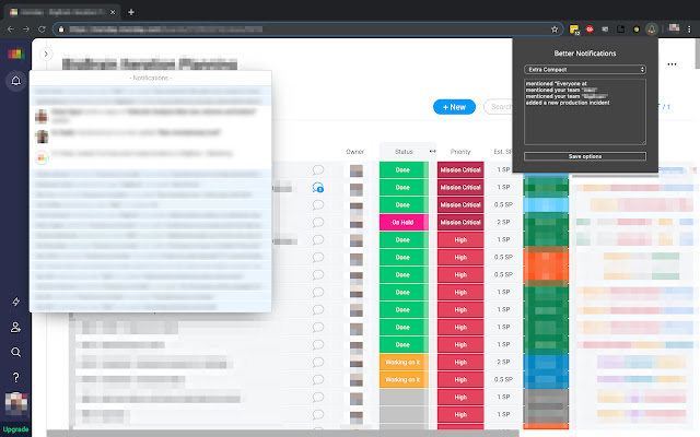 Better Notifications monday.com  from Chrome web store to be run with OffiDocs Chromium online