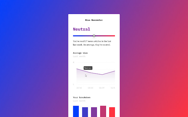 Bias Barometer  from Chrome web store to be run with OffiDocs Chromium online