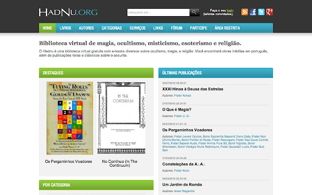 Biblioteca Hadnu.org  from Chrome web store to be run with OffiDocs Chromium online