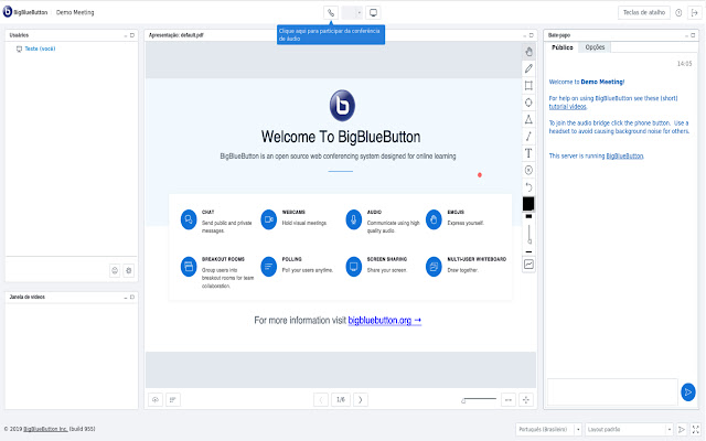 BigBlueButton Screenshare Extension IMA  from Chrome web store to be run with OffiDocs Chromium online