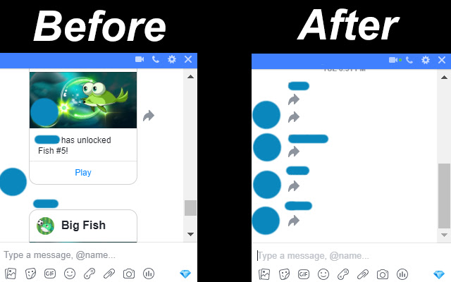 Big Fish Blocker  from Chrome web store to be run with OffiDocs Chromium online