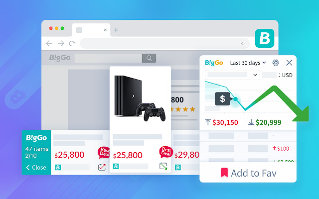 BigGo Shopping Assistant  from Chrome web store to be run with OffiDocs Chromium online