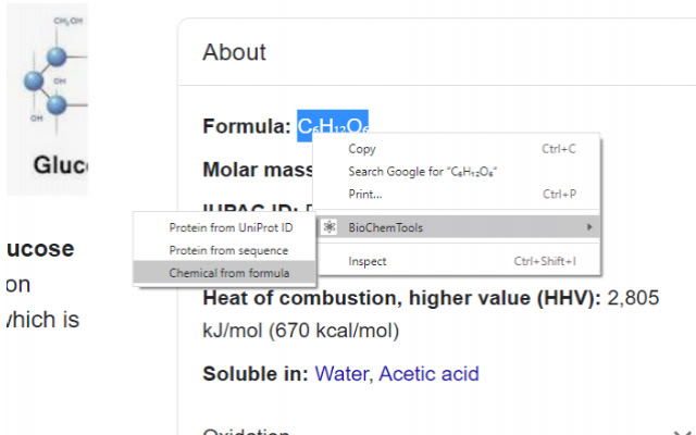 BioChemTools  from Chrome web store to be run with OffiDocs Chromium online