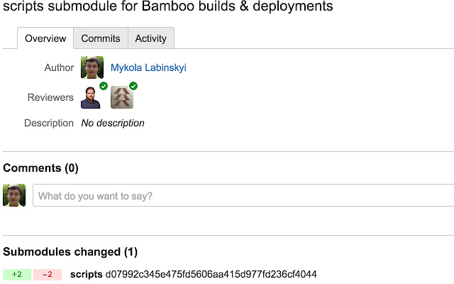 Bitbucket pull request Submodule Checker  from Chrome web store to be run with OffiDocs Chromium online