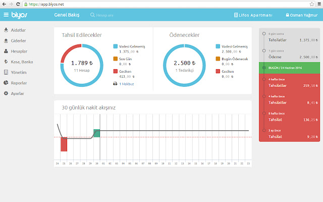 Biyos Apartman Bina Yönetim Programı  from Chrome web store to be run with OffiDocs Chromium online