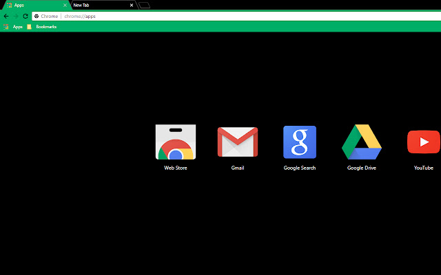 Black Green Flat  from Chrome web store to be run with OffiDocs Chromium online