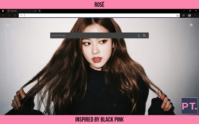 Black Pink Theme Rose  from Chrome web store to be run with OffiDocs Chromium online