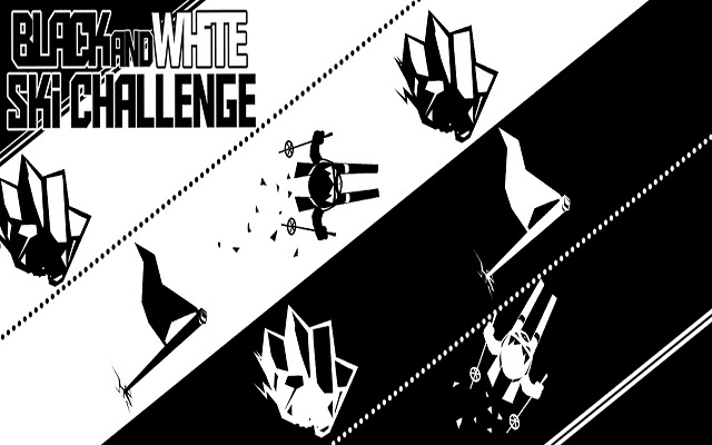 BlackWhite Ski Challenge  from Chrome web store to be run with OffiDocs Chromium online