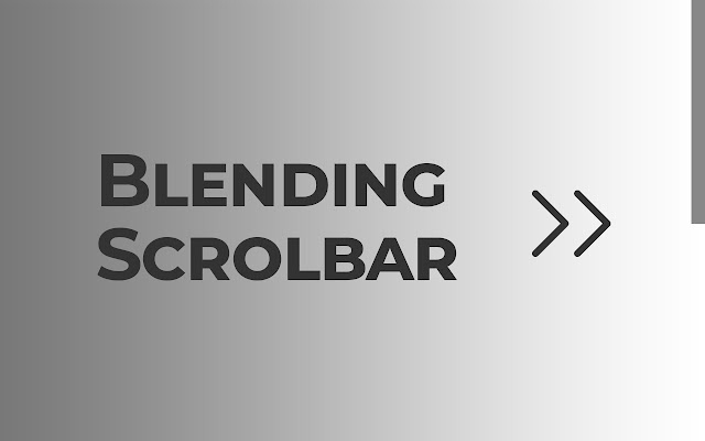 Blending Scrollbar  from Chrome web store to be run with OffiDocs Chromium online