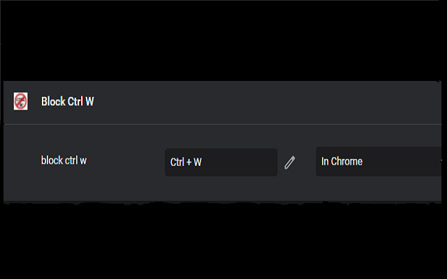 Block Ctrl W  from Chrome web store to be run with OffiDocs Chromium online