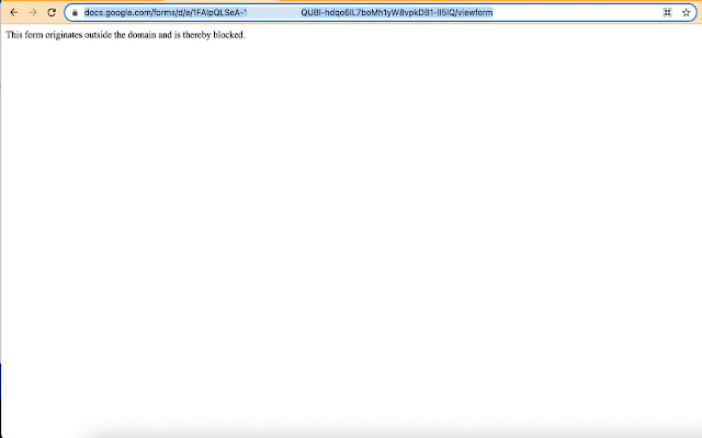 Block Forms  from Chrome web store to be run with OffiDocs Chromium online