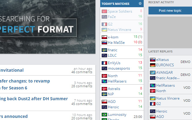 Block HLTV Forum  from Chrome web store to be run with OffiDocs Chromium online